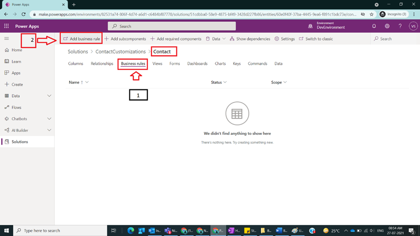 Business Rules with Actions Set Business Required/Visibility in Model Driven Power Apps